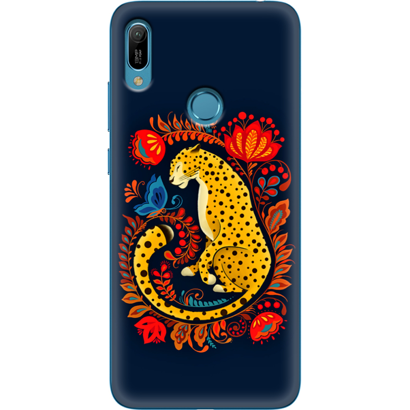 Чехол Uprint Huawei Y6 Prime 2019 Petrykivka Leopard
