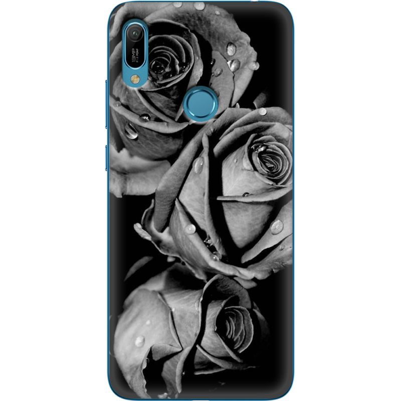 Чехол Uprint Huawei Y6 Prime 2019 Black and White Roses
