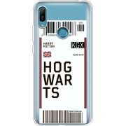 Прозрачный чехол Uprint Huawei Y6 Prime 2019 Ticket Hogwarts