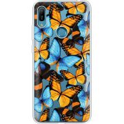Прозрачный чехол Uprint Huawei Y6 Prime 2019 Butterfly Morpho