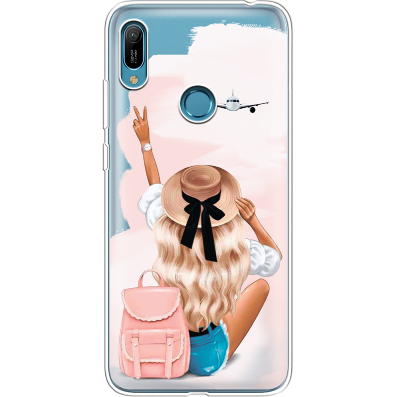 Прозрачный чехол Uprint Huawei Y6 Prime 2019 Travel Girl