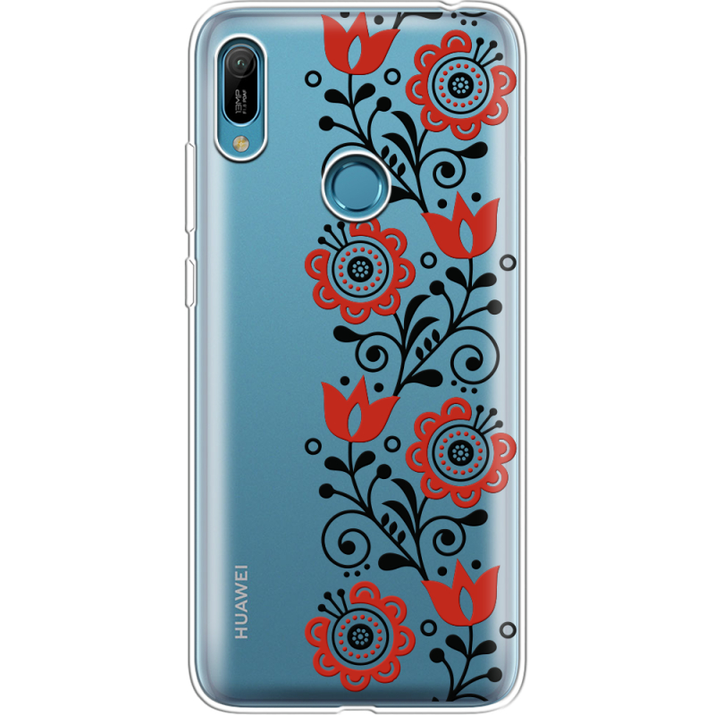 Прозрачный чехол Uprint Huawei Y6 Prime 2019 Ethno Ornament