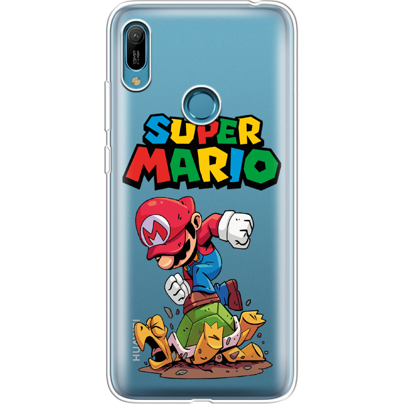 Прозрачный чехол Uprint Huawei Y6 Prime 2019 Super Mario