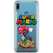 Прозрачный чехол Uprint Huawei Y6 Prime 2019 Super Mario