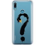 Прозрачный чехол Uprint Huawei Y6 Prime 2019 Swan question