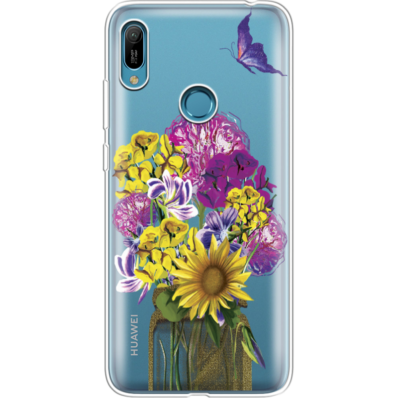 Прозрачный чехол Uprint Huawei Y6 Prime 2019 My Bouquet