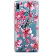 Прозрачный чехол Uprint Huawei Y6 Prime 2019 Pink Magnolia