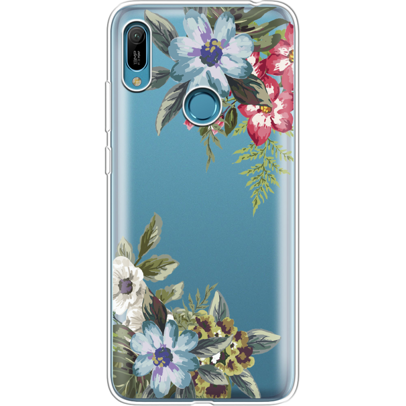 Прозрачный чехол Uprint Huawei Y6 Prime 2019 Floral