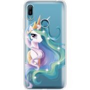 Чехол со стразами Huawei Y6 Prime 2019 Unicorn Queen