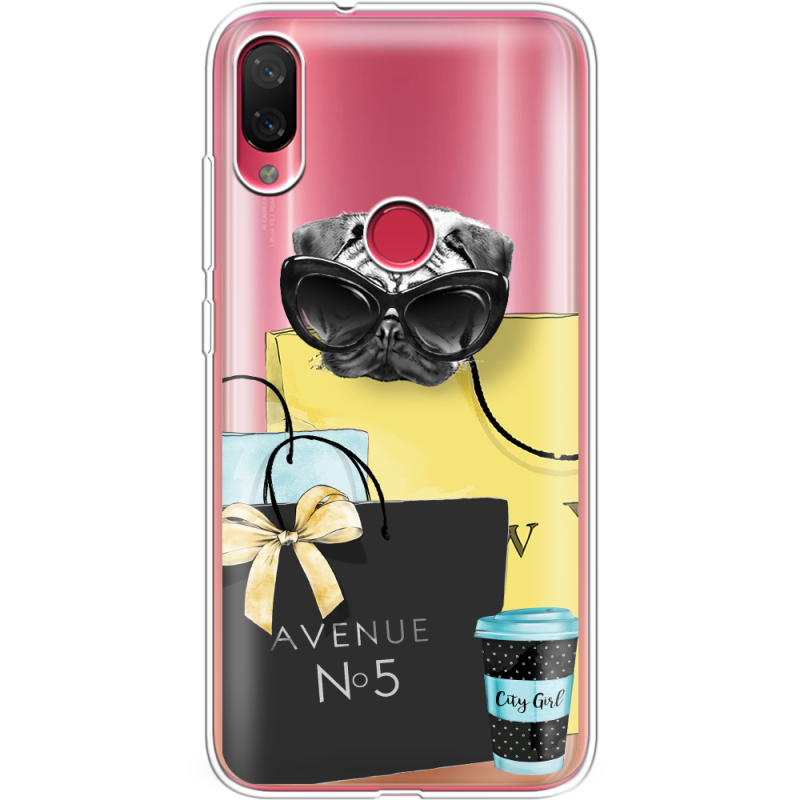 Прозрачный чехол Uprint Xiaomi Mi Play Fashion Pug