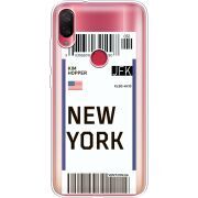 Прозрачный чехол Uprint Xiaomi Mi Play Ticket New York