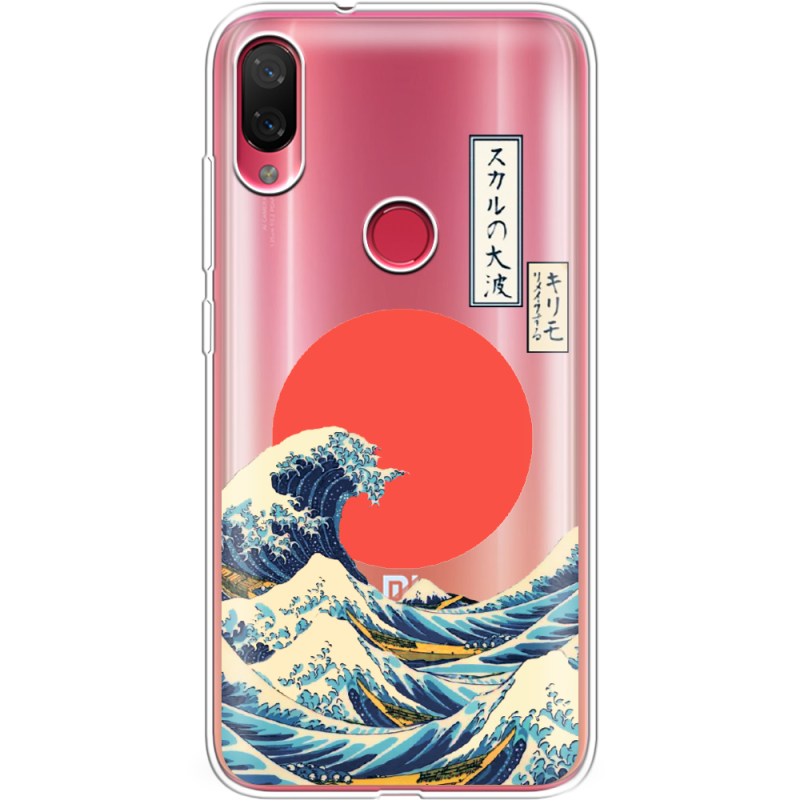 Прозрачный чехол Uprint Xiaomi Mi Play Большая волна в Канагаве