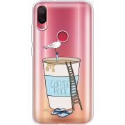 Прозрачный чехол Uprint Xiaomi Mi Play Segull in Cofee Pool