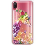 Прозрачный чехол Uprint Xiaomi Mi Play Colorful Giraffe