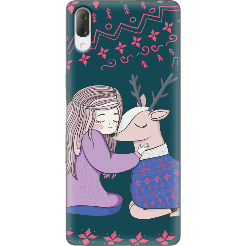 Чехол Uprint Sony Xperia L3 I4312 Girl and deer