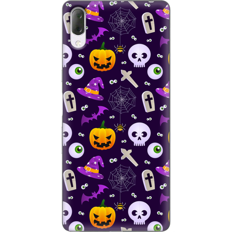 Чехол Uprint Sony Xperia L3 I4312 Halloween Purple Mood