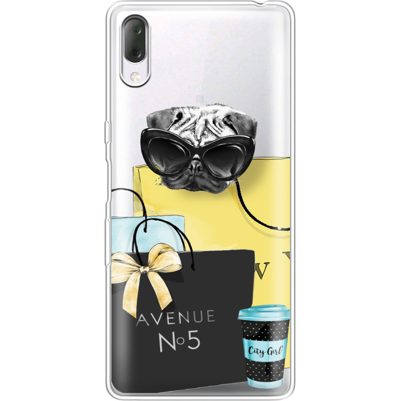 Прозрачный чехол Uprint Sony Xperia L3 I4312 Fashion Pug