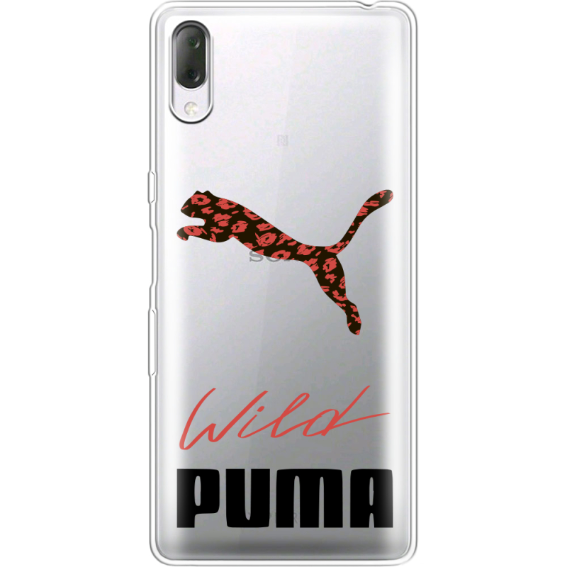 Прозрачный чехол Uprint Sony Xperia L3 I4312 Wild Cat