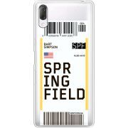 Прозрачный чехол Uprint Sony Xperia L3 I4312 Ticket Springfield