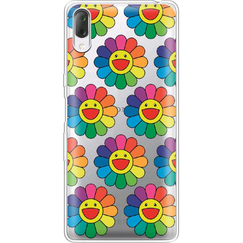 Прозрачный чехол Uprint Sony Xperia L3 I4312 Hippie Flowers