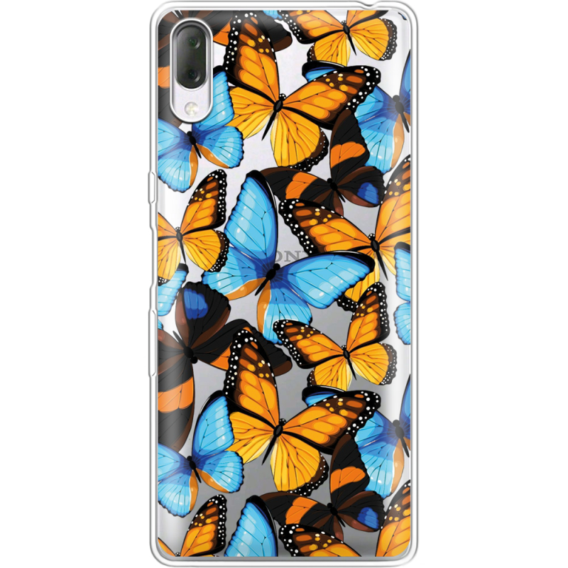 Прозрачный чехол Uprint Sony Xperia L3 I4312 Butterfly Morpho