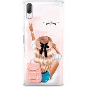 Прозрачный чехол Uprint Sony Xperia L3 I4312 Travel Girl