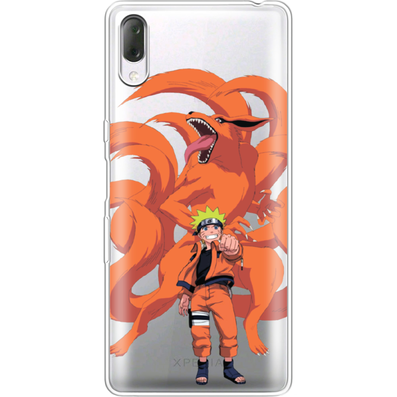 Прозрачный чехол Uprint Sony Xperia L3 I4312 Naruto and Kurama