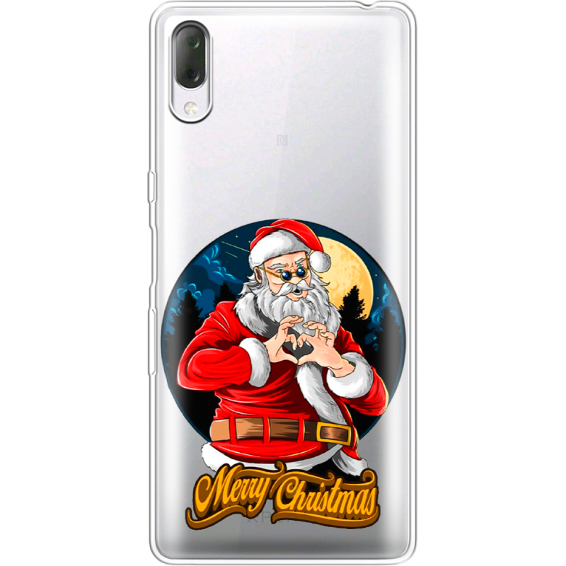 Прозрачный чехол Uprint Sony Xperia L3 I4312 Cool Santa