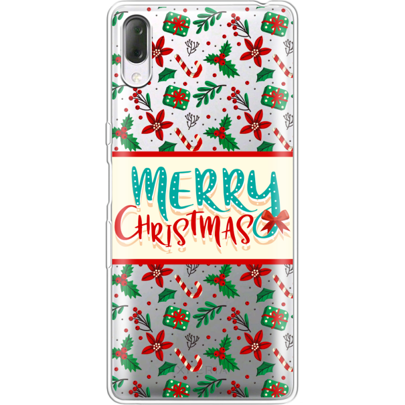 Прозрачный чехол Uprint Sony Xperia L3 I4312 Vintage Christmas Pattern