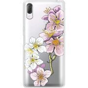 Прозрачный чехол Uprint Sony Xperia L3 I4312 Cherry Blossom