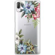 Прозрачный чехол Uprint Sony Xperia L3 I4312 Floral