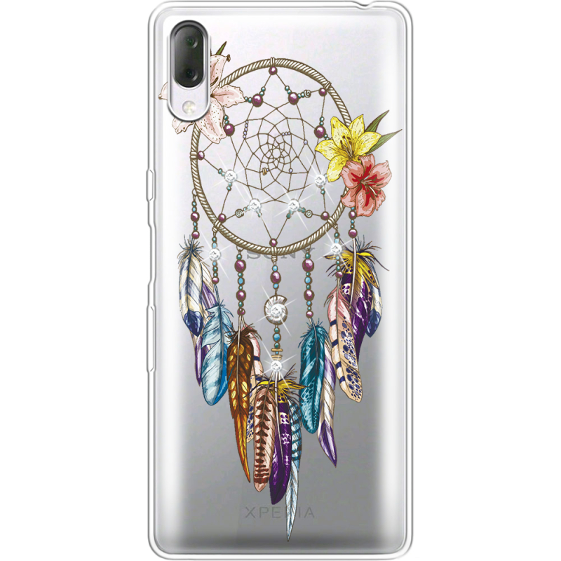 Чехол со стразами Sony Xperia L3 I4312 Dreamcatcher