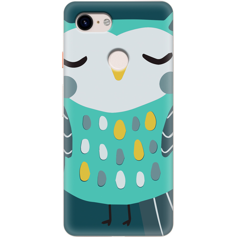 Чехол Uprint Google Pixel 3 Green Owl