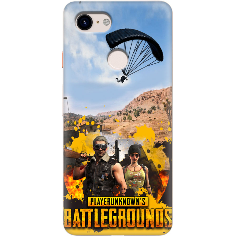 Чехол Uprint Google Pixel 3 Pubg parachute