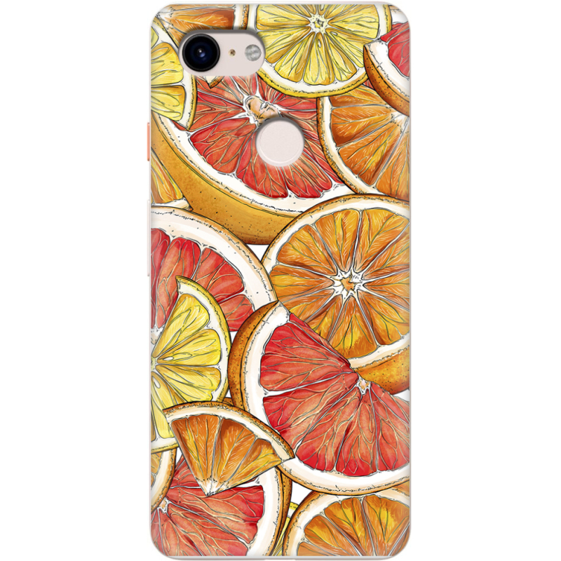 Чехол Uprint Google Pixel 3 Citrus Pattern