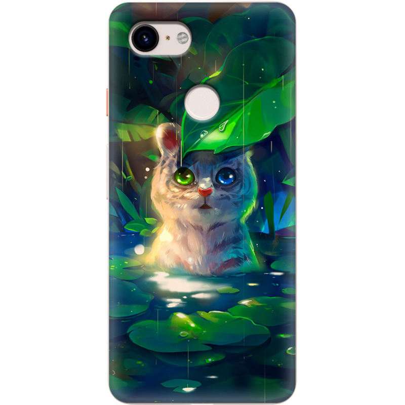 Чехол Uprint Google Pixel 3 White Tiger Cub