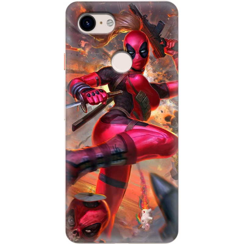 Чехол Uprint Google Pixel 3 Woman Deadpool