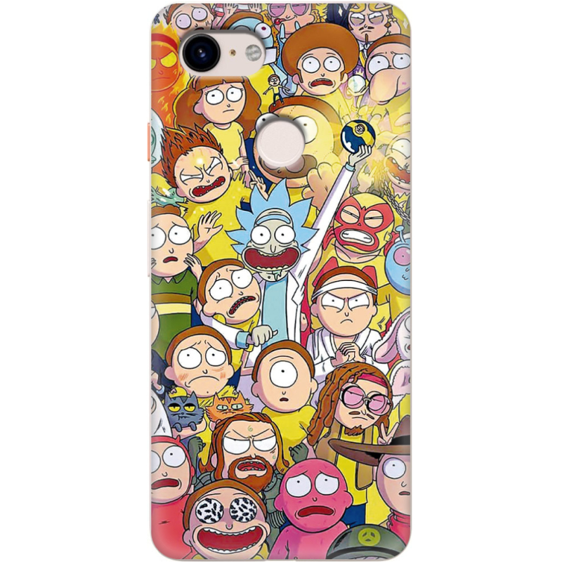 Чехол Uprint Google Pixel 3 Rick and Morty