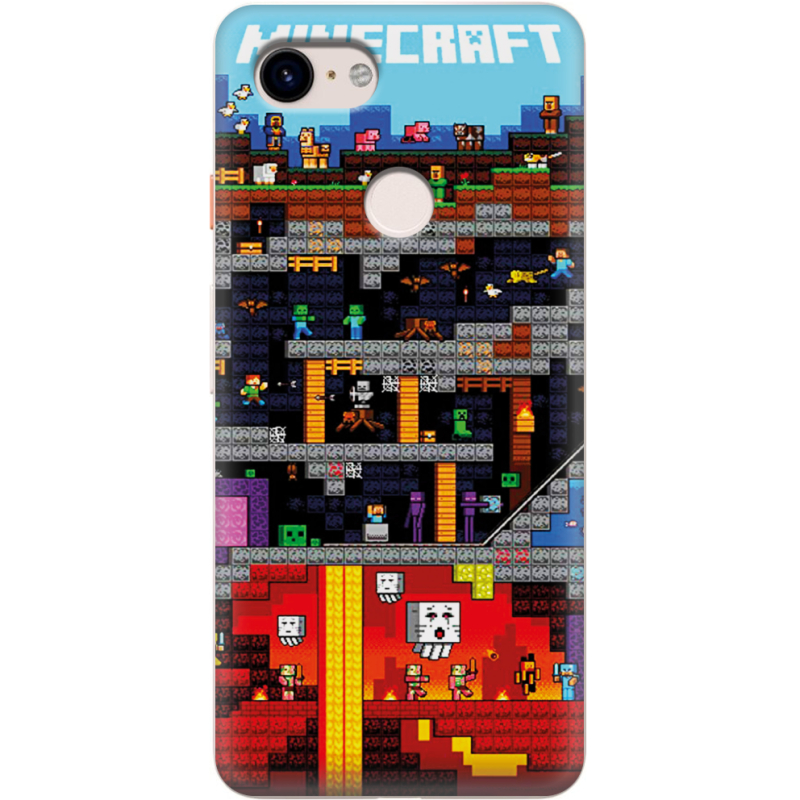 Чехол Uprint Google Pixel 3 Minecraft Lode Runner