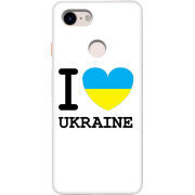Чехол Uprint Google Pixel 3 I love Ukraine
