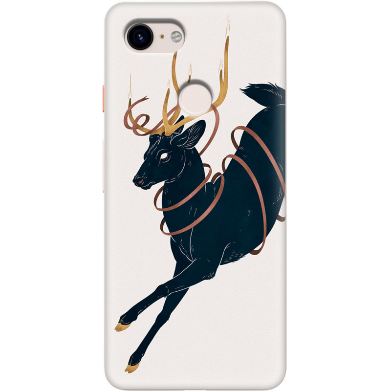 Чехол Uprint Google Pixel 3 Black Deer