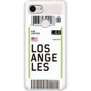 Прозрачный чехол Uprint Google Pixel 3 Ticket Los Angeles