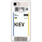 Прозрачный чехол Uprint Google Pixel 3 Ticket Kiev