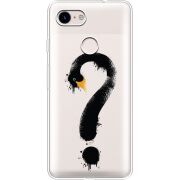 Прозрачный чехол Uprint Google Pixel 3 Swan question
