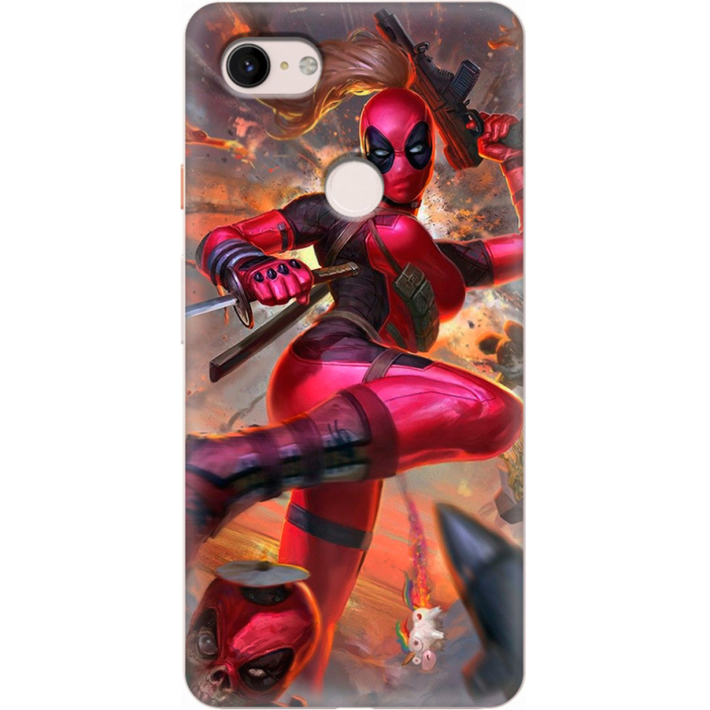 Чехол Uprint Google Pixel 3 XL Woman Deadpool