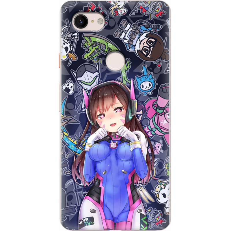 Чехол Uprint Google Pixel 3 XL Overwatch D.VA