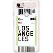 Прозрачный чехол Uprint Google Pixel 3 XL Ticket Los Angeles