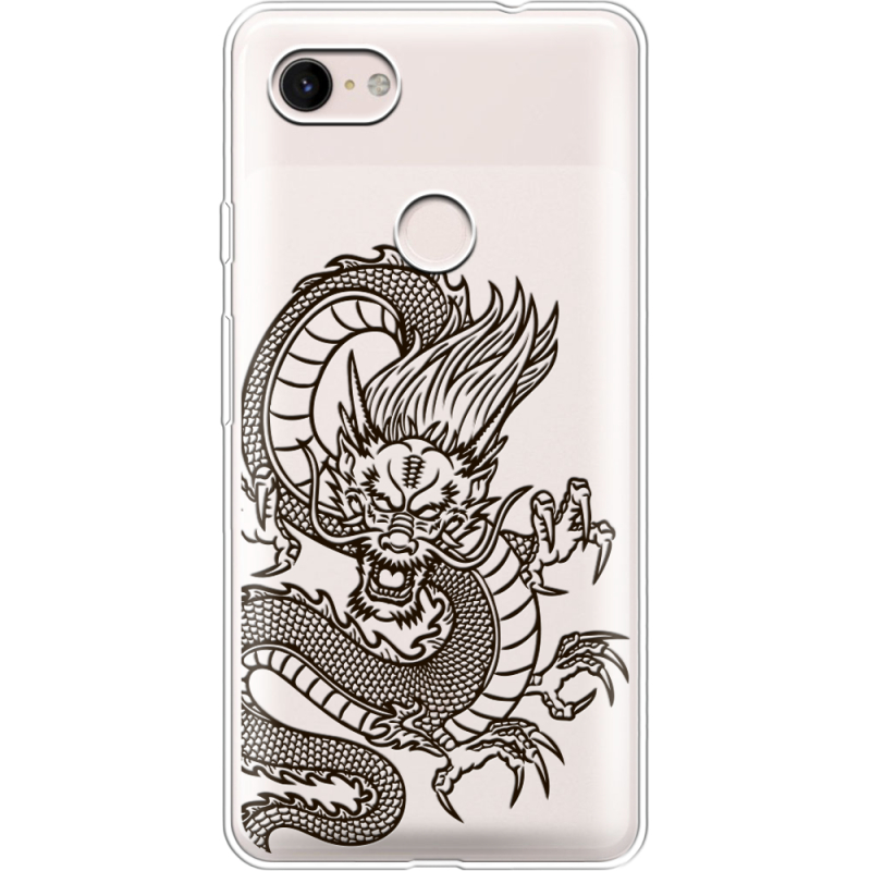 Прозрачный чехол Uprint Google Pixel 3 XL Chinese Dragon