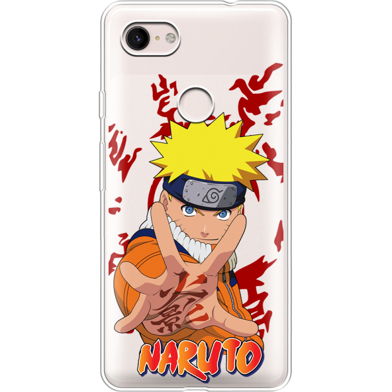 Прозрачный чехол Uprint Google Pixel 3 XL Naruto