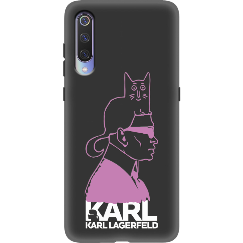 Черный чехол Uprint Xiaomi Mi 9 Pink Karl